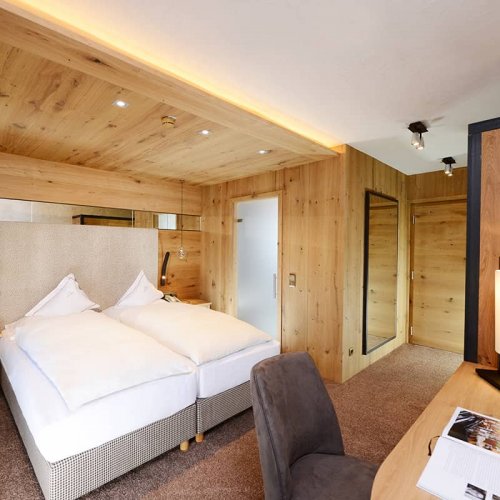 The rooms of hotel Auriga in Lech