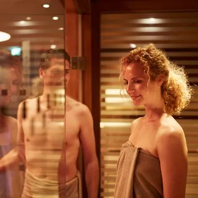The sauna area of Auriga hotel